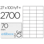 ETIBOX ETIQUETA ILC 70x31mm 27x100-PACK 119766